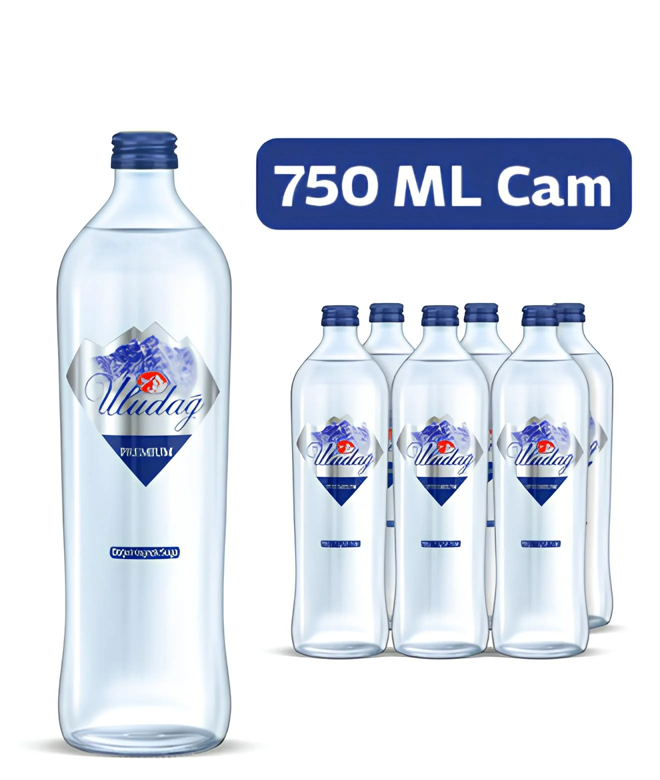 Uludağ Cam Şişe Su 6 x 750 ml.
